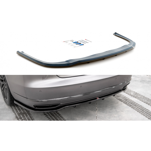 MAXTON Central Arriere Splitter (avec une barre verticale) Audi A8 D4 Facelift MAXTON Central Arriere Splitter (avec une barre verticale) Audi A8 D4 Facelift