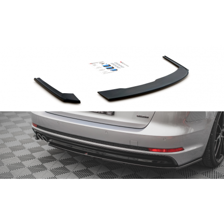 MAXTON Lames De Pare-Chocs Arrière Latérales V.2 Audi A4 S-Line B9