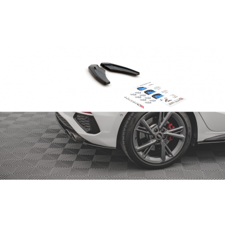 MAXTON Lames De Pare-Chocs Arrière Latérales V.1 Audi S3 8Y