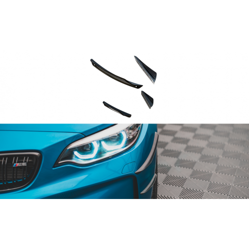 MAXTON Ailes de pare-chocs avant (Canards) BMW M2 F87 MAXTON Ailes de pare-chocs avant (Canards) BMW M2 F87