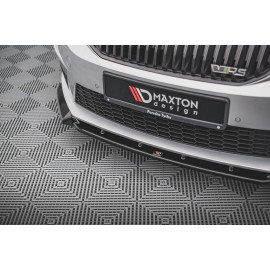 MAXTON Lame Du Pare-Chocs Avant V.3 Skoda Octavia RS Mk3 MAXTON Lame Du Pare-Chocs Avant V.3 Skoda Octavia RS Mk3