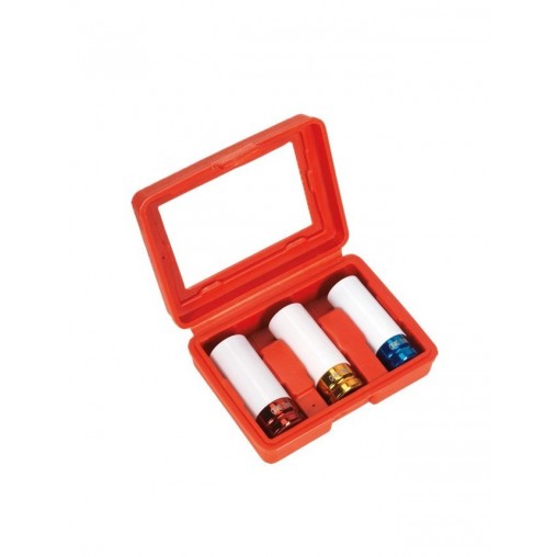Jeu de Douilles pour Clé à Chocs 3 pièces 1/2 Jeu de Douilles pour Clé à Chocs 3 pièces 1/2