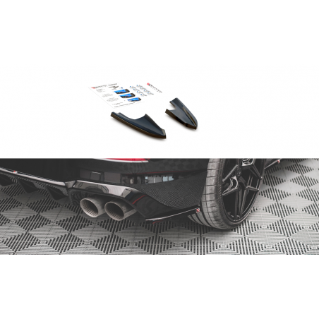 MAXTON Lames De Pare-Chocs Arrière Latérales V.3 Volkswagen Golf R Mk8