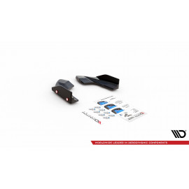 MAXTON Lames De Pare-Chocs Arrière Latérales + Ailerons V.2 Volkswagen Golf R Mk8 MAXTON Lames De Pare-Chocs Arrière Latérales + Ailerons V.2 Volkswagen Golf R Mk8