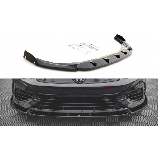 MAXTON Lame Du Pare-Chocs Avant + Ailerons V.2 Volkswagen Golf R Mk8 MAXTON Lame Du Pare-Chocs Avant + Ailerons V.2 Volkswagen Golf R Mk8