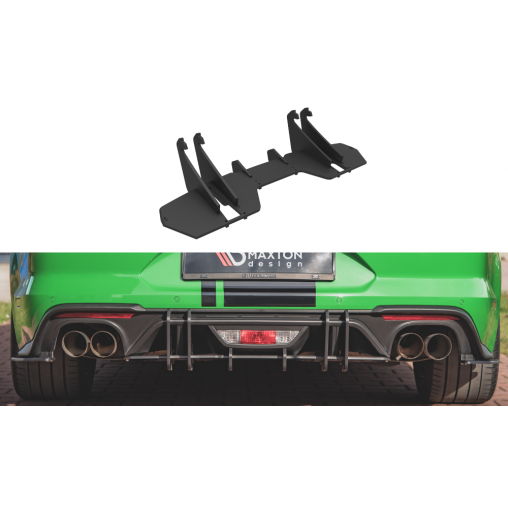 MAXTON Street Pro Central Diffuseur Arriere Ford Mustang GT Mk6 Facelift MAXTON Street Pro Central Diffuseur Arriere Ford Mustang GT Mk6 Facelift
