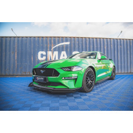MAXTON Street Pro Lame Du Pare-Chocs Avant V.1 + Flaps Ford Mustang GT Mk6 Facelift MAXTON Street Pro Lame Du Pare-Chocs Avant V.1 + Flaps Ford Mustang GT Mk6 Facelift