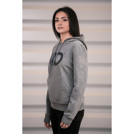 MAXTON Womens Gray Hoodie