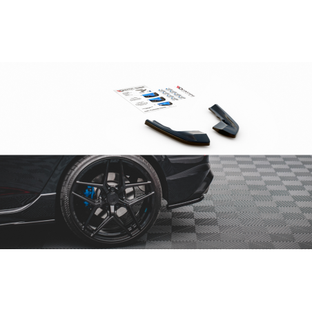 MAXTON Lames De Pare-Chocs Arrière Latérales V.1 Volkswagen Golf R Mk8