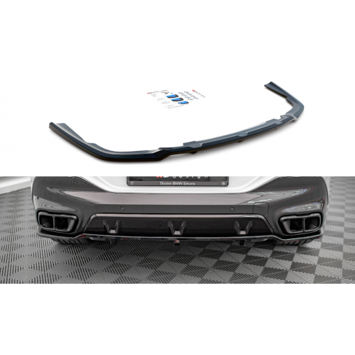 MAXTON Central Arriere Splitter (avec une barre verticale) BMW X6 M-Pack G06 MAXTON Central Arriere Splitter (avec une barre verticale) BMW X6 M-Pack G06