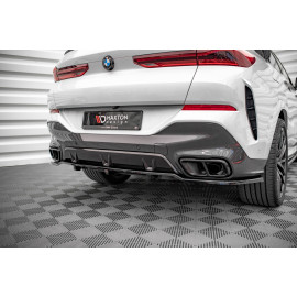 MAXTON Central Arriere Splitter (avec une barre verticale) BMW X6 M-Pack G06 MAXTON Central Arriere Splitter (avec une barre verticale) BMW X6 M-Pack G06