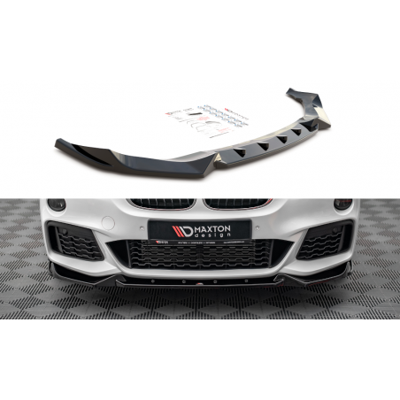 MAXTON Lame Du Pare-Chocs Avant V.2 BMW X1 M-Pack F48