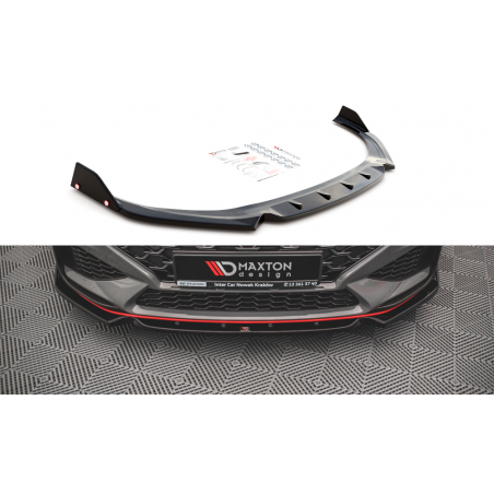 MAXTON Lame Du Pare-Chocs Avant + Ailerons V.1 Hyundai I30 N Hatchback/Fastback Mk3 Facelift