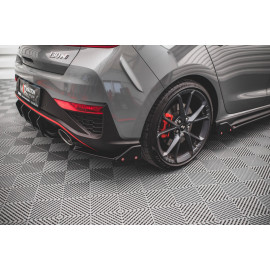 MAXTON Lames De Pare-Chocs Arrière Latérales + Ailerons V.1 Hyundai I30 N Hatchback Mk3 Facelift MAXTON Lames De Pare-Chocs Arrière Latérales + Ailerons V.1 Hyundai I30 N Hatchback Mk3 Facelift