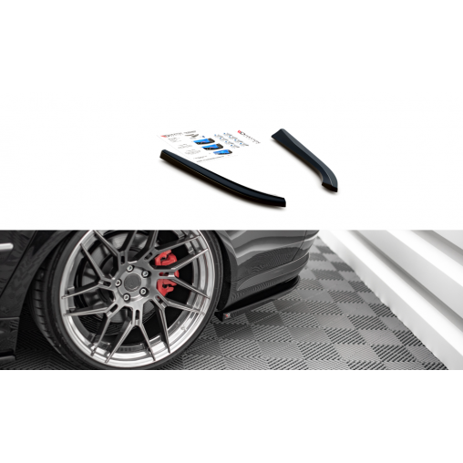 MAXTON Lames De Pare-Chocs Arrière Latérales Audi S8 D3 MAXTON Lames De Pare-Chocs Arrière Latérales Audi S8 D3