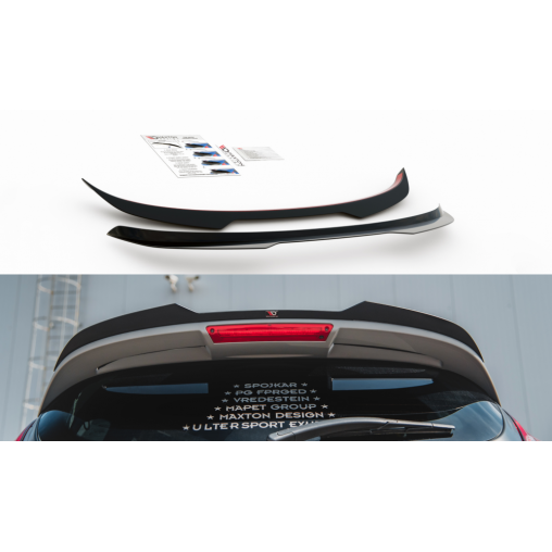 MAXTON Spoiler Cap Ford Fiesta ST Mk7 Black and White Edition FL