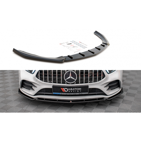 MAXTON Lame Du Pare-Chocs Avant V.4 Mercedes A35 AMG / AMG-Line W177