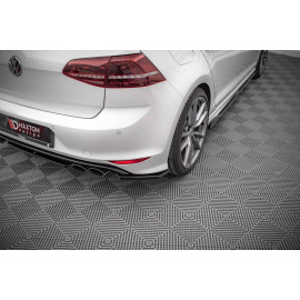MAXTON Lames De Pare-Chocs Arrière Latérales V.3 Volkswagen Golf R Mk7
