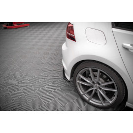 MAXTON Lames De Pare-Chocs Arrière Latérales V.3 Volkswagen Golf R Mk7