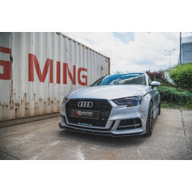 MAXTON Lame Du Pare-Chocs Avant V.3 Audi S3 / A3 S-Line 8V FL Sedan MAXTON Lame Du Pare-Chocs Avant V.3 Audi S3 / A3 S-Line 8V FL Sedan