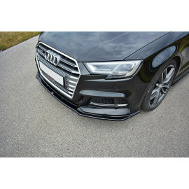 MAXTON Lame Du Pare-Chocs Avant V.1 Audi S3 / A3 S-Line 8V FL Sedan MAXTON Lame Du Pare-Chocs Avant V.1 Audi S3 / A3 S-Line 8V FL Sedan