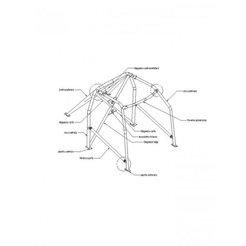 Arceau de Sécurité Sparco Mini R50-53 2001-2006