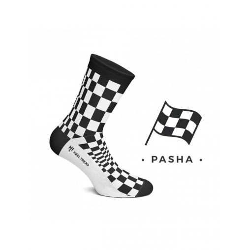 Chaussettes Auto HEEL TREAD Pasha Black/White