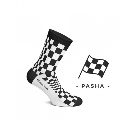 Chaussettes Auto HEEL TREAD Pasha Black/White