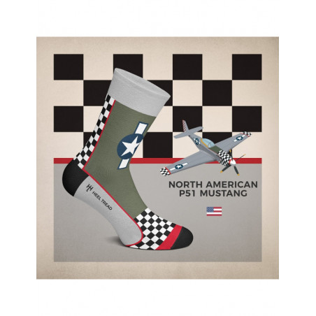 Chaussettes Auto HEEL TREAD P51 Mustang