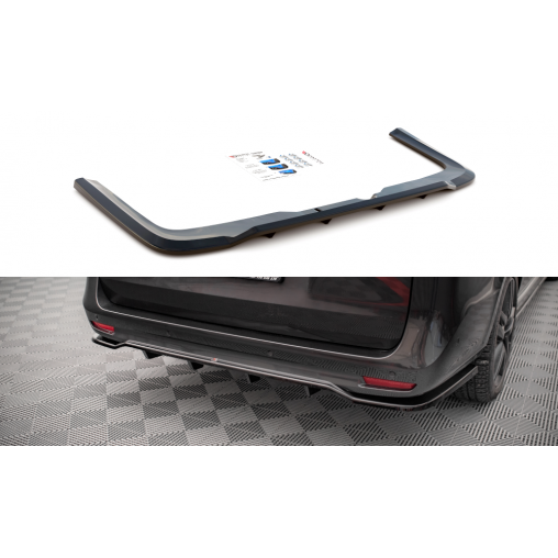 MAXTON Central Arriere Splitter (avec une barre verticale) Mercedes-Benz V-Class AMG-Line W447 Facelift MAXTON Central Arriere Splitter (avec une barre verticale) Mercedes-Benz V-Class AMG-Line W447 Facelift