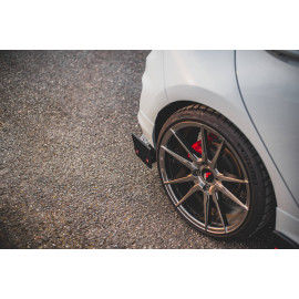 MAXTON Lames De Pare-Chocs Arrière Latérales + Ailerons V.4 Ford Fiesta ST Mk8 MAXTON Lames De Pare-Chocs Arrière Latérales + Ailerons V.4 Ford Fiesta ST Mk8