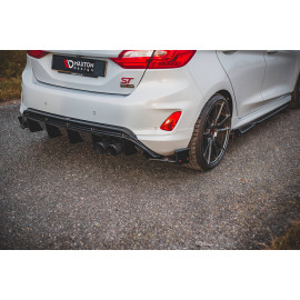 MAXTON Lames De Pare-Chocs Arrière Latérales + Ailerons V.4 Ford Fiesta ST Mk8 MAXTON Lames De Pare-Chocs Arrière Latérales + Ailerons V.4 Ford Fiesta ST Mk8
