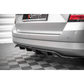 MAXTON Central Arriere Splitter (avec une barre verticale) Skoda Fabia Combi Mk3 MAXTON Central Arriere Splitter (avec une barre verticale) Skoda Fabia Combi Mk3