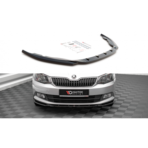 MAXTON Lame Du Pare-Chocs Avant V.2 Skoda Fabia Mk3 MAXTON Lame Du Pare-Chocs Avant V.2 Skoda Fabia Mk3