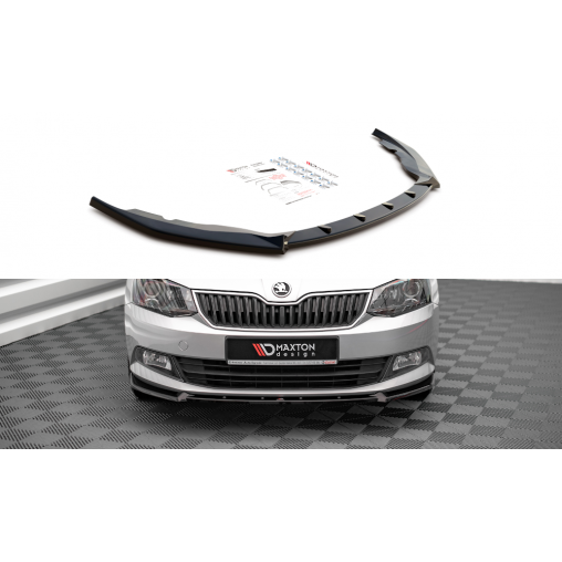 MAXTON Lame Du Pare-Chocs Avant V.1 Skoda Fabia Mk3 MAXTON Lame Du Pare-Chocs Avant V.1 Skoda Fabia Mk3