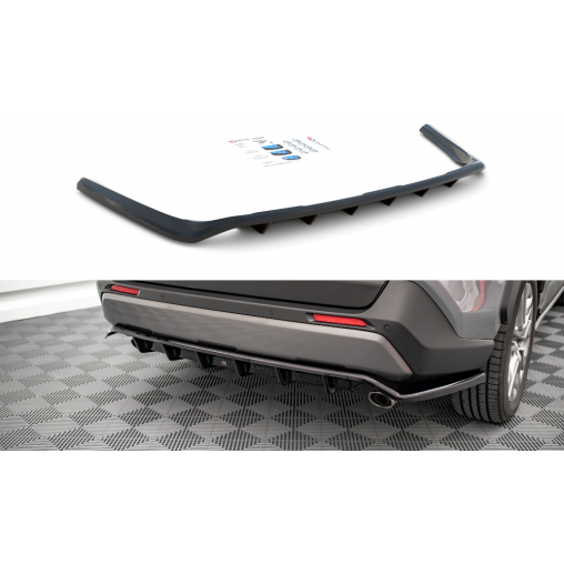 MAXTON Central Arriere Splitter (avec une barre verticale) Toyota RAV4 Mk5 MAXTON Central Arriere Splitter (avec une barre verticale) Toyota RAV4 Mk5