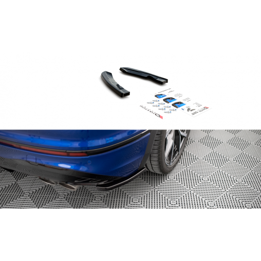 MAXTON Lames De Pare-Chocs Arrière Latérales Volkswagen Tiguan R Mk2 Facelift