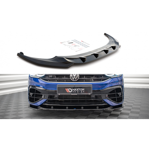 MAXTON Lame Du Pare-Chocs Avant V.3 Volkswagen Tiguan R / R-Line Mk2 Facelift MAXTON Lame Du Pare-Chocs Avant V.3 Volkswagen Tiguan R / R-Line Mk2 Facelift