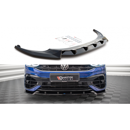 MAXTON Lame Du Pare-Chocs Avant V.2 Volkswagen Tiguan R / R-Line Mk2 Facelift