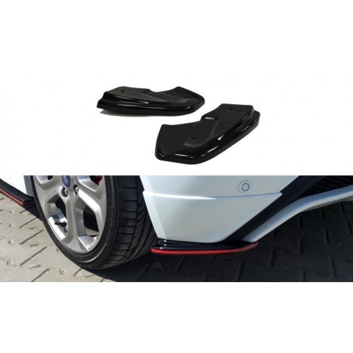MAXTON Lames De Pare-Chocs Arrière Latérales Ford Fiesta ST / ST-Line / Zetec S Mk7 FL MAXTON Lames De Pare-Chocs Arrière Latérales Ford Fiesta ST / ST-Line / Zetec S Mk7 FL