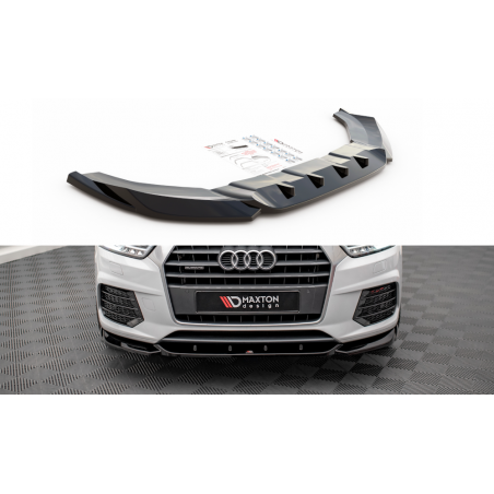 MAXTON Lame Du Pare-Chocs Avant V.1 Audi Q3 S-Line 8U Facelift