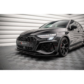 MAXTON Street Pro Lame Du Pare-Chocs Avant V.1 + Flaps Audi RS3 Sportback 8Y MAXTON Street Pro Lame Du Pare-Chocs Avant V.1 + Flaps Audi RS3 Sportback 8Y
