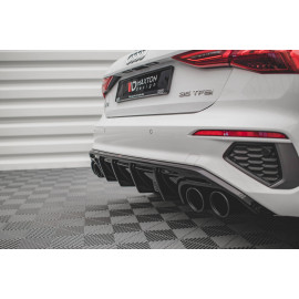 MAXTON Rajout Du Pare-Chocs Arriere + Faux Pot D'échappement Audi A3 S-Line Sportback 8Y MAXTON Rajout Du Pare-Chocs Arriere + Faux Pot D'échappement Audi A3 S-Line Sportback 8Y