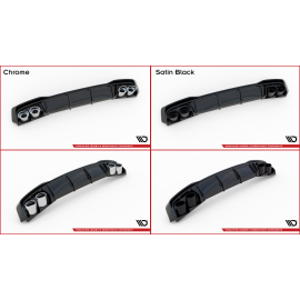 MAXTON Rajout Du Pare-Chocs Arriere + Faux Pot D'échappement Audi A3 S-Line Sportback 8Y MAXTON Rajout Du Pare-Chocs Arriere + Faux Pot D'échappement Audi A3 S-Line Sportback 8Y