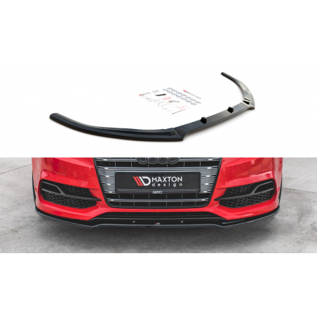 MAXTON Lame Du Pare-Chocs Avant V.2 Audi S3 / A3 S-Line 8V Sedan / Cabrio