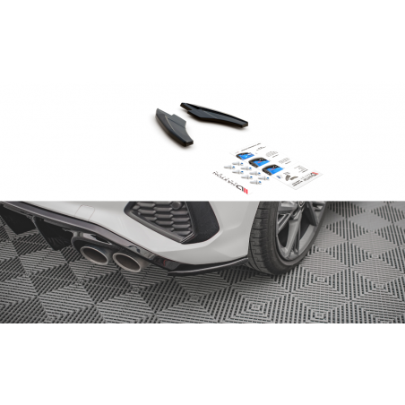 MAXTON Lames De Pare-Chocs Arrière Latérales V.2 Audi S3 Sportback 8Y