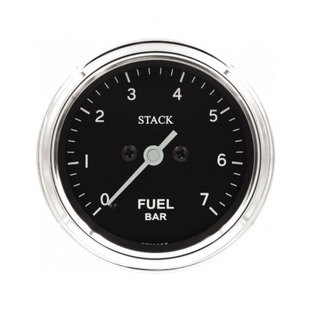 Manomètre Stack Classic 52mm pression d'essence 0-7bars électrique