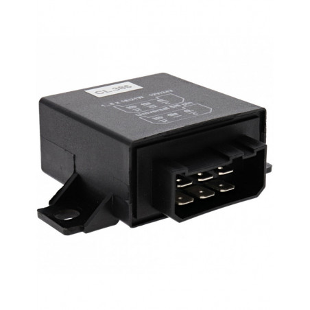 Centrale clignotant 12/24V 6P DIN + Support