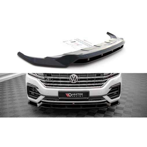 MAXTON Lame Du Pare-Chocs Avant Volkswagen Touareg R-Line Mk3 MAXTON Lame Du Pare-Chocs Avant Volkswagen Touareg R-Line Mk3
