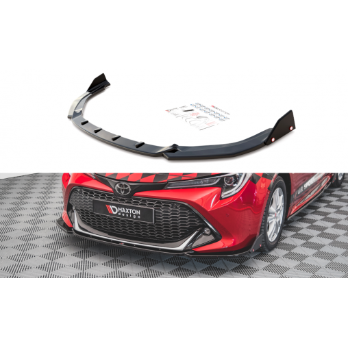 MAXTON Lame Du Pare-Chocs Avant + Ailerons V.1 Toyota Corolla GR Sport Hatchback XII MAXTON Lame Du Pare-Chocs Avant + Ailerons V.1 Toyota Corolla GR Sport Hatchback XII